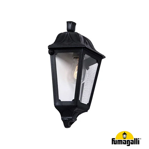 Fumagalli IESSE Half Lantern Wall Mount E27 Black - Image 3