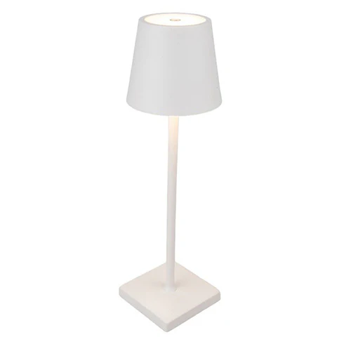 USB Rechargeable Matt White Lamp - Image 2